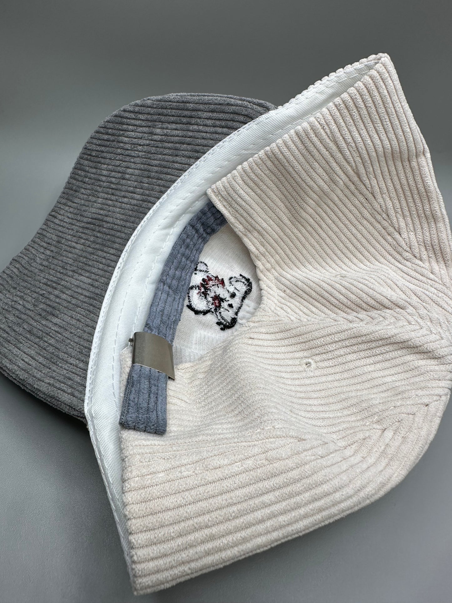 Dancing Elephant Corduroy Two Tone Adjustable Hat