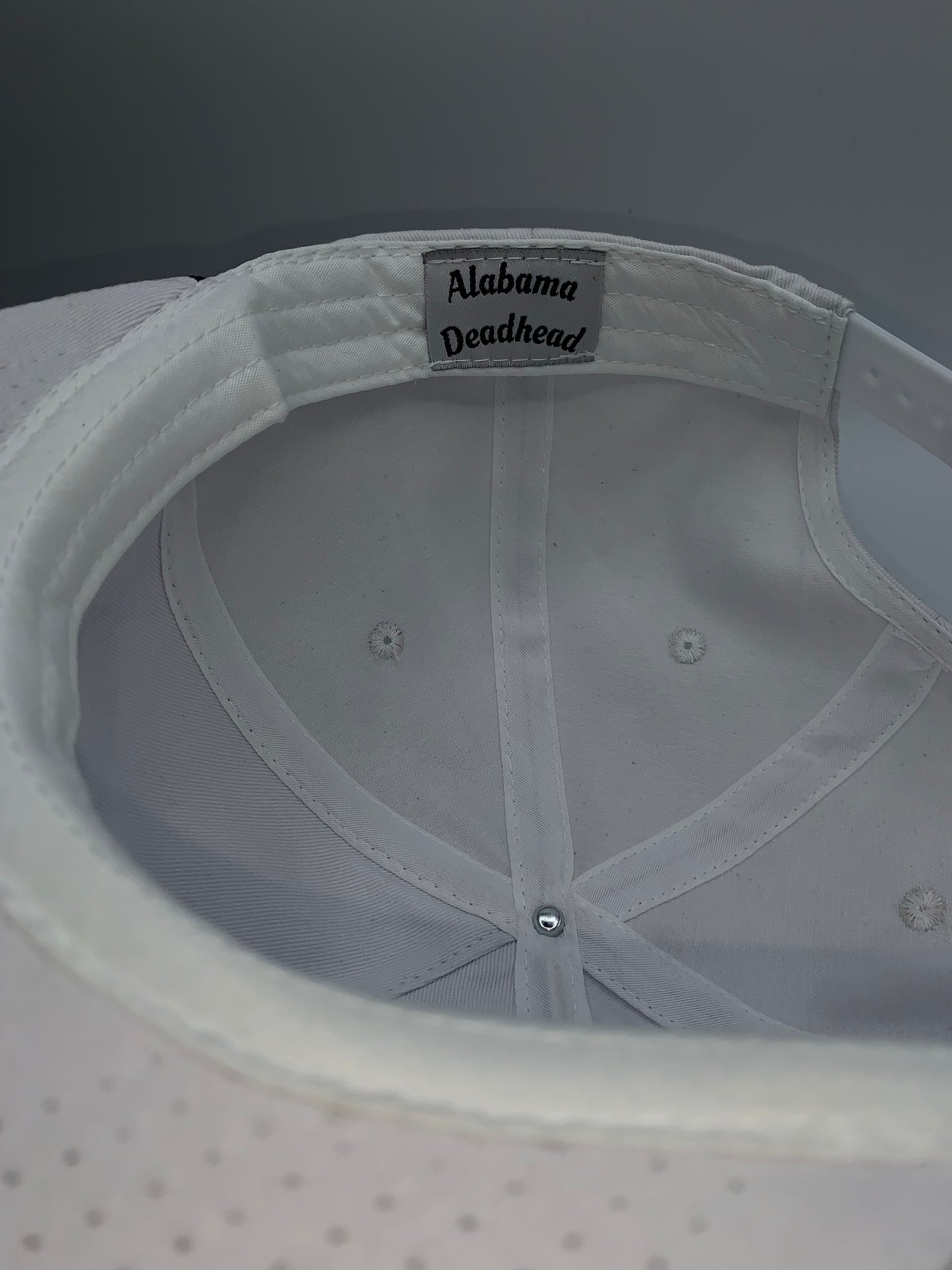 White Dead Head Tiger Rope Snapback Hat