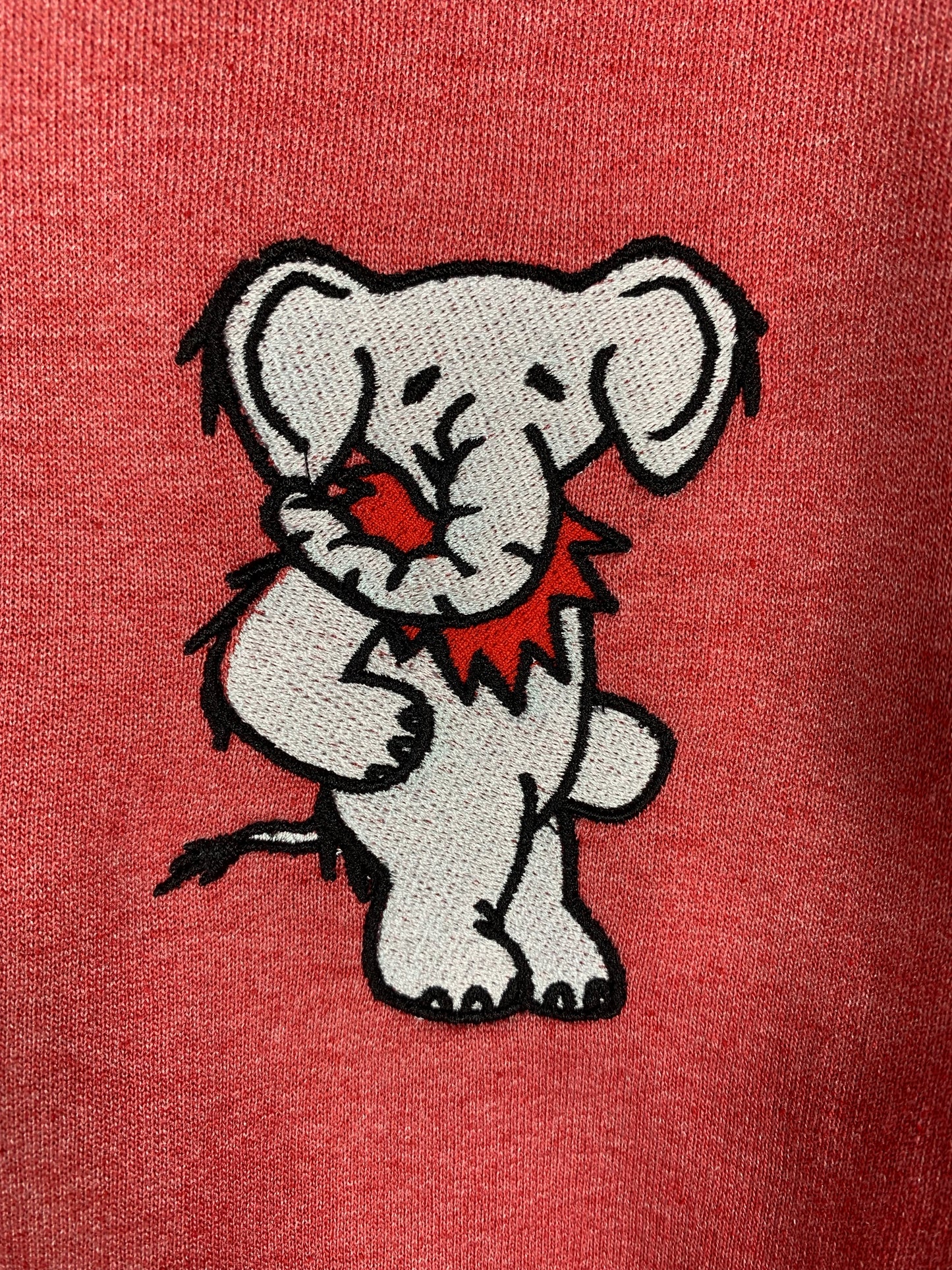 Dead Head Elephant Hoodie - Scarlet Heather Red