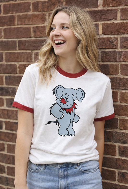 Ringer Dancing Elephant T-Shirt