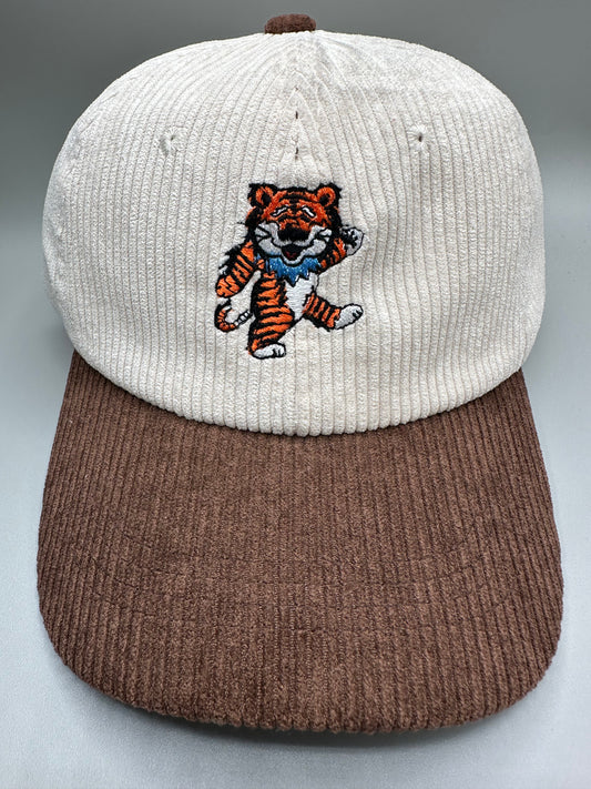 Dancing Tiger Corduroy Two Tone Adjustable Hat