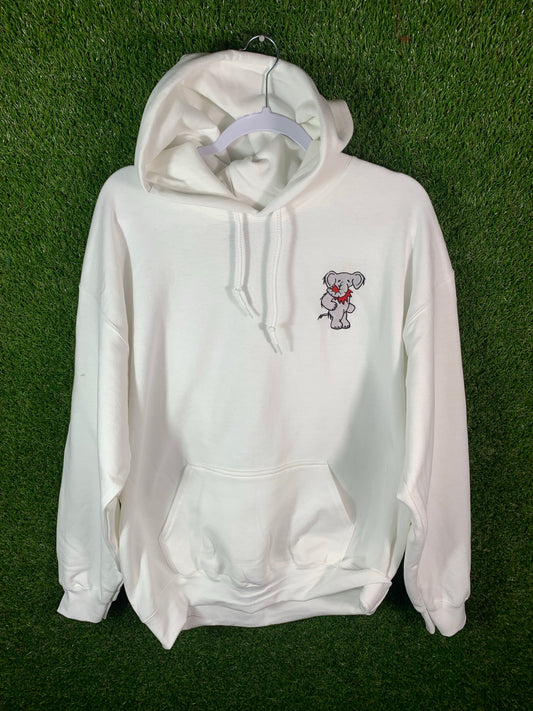 Dead Head Elephant Hoodie - White